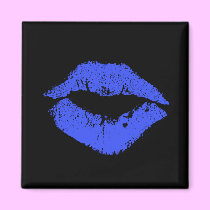 Blue Lips Magnet