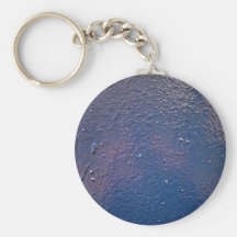 Blue Liquid Metal Texture Key Chains