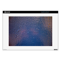 Blue Liquid Metal Texture Laptop Decals