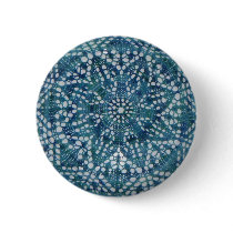 Blue little flower button buttons