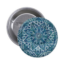 Blue little flower button buttons