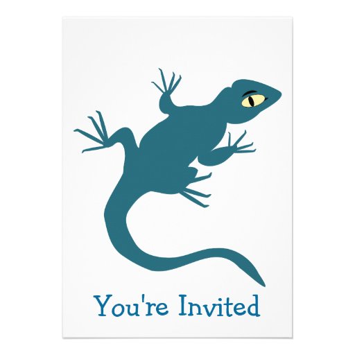 Blue Lizard Any Occasion Personalized Invitations
