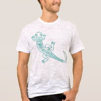 Blue Lizard T-Shirt by Noir_et_Blanc Blue Lizard T-Shirt
