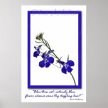 Blue Lobelia Poster
