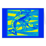 Blue Lobster Maine Ocean Crustacean Card