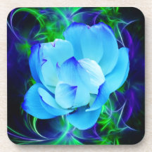 Blue lotus flower and its meaning beverage coasters