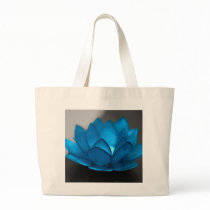 Blue Lotus Flower Canvas Bags