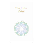 Blue Lotus Flower Business Card