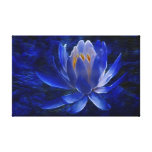 Blue Lotus flower for Mothers Day Gallery Wrapped Canvas