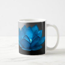 Blue Lotus Flower Mug