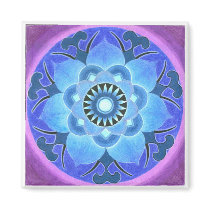 Blue Lotus Magnet by jenland Blue Lotus Magnet