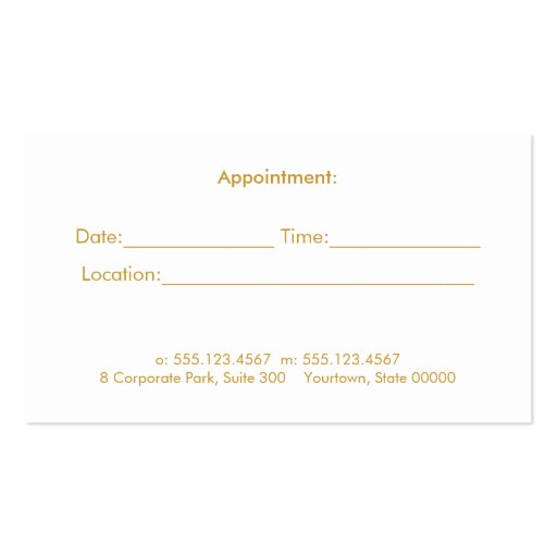 Blue Lotus Wellness & Holistic Health Appointment Business Card Template (back side)
