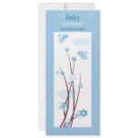 Blue Love Birds Spring Flowers Baby Shower