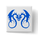 Blue Love Dragons buttons by fstasu52 Blue Love Dragons buttons