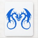 Blue Love Dragons mousepads by fstasu52 Blue Love Dragons mousepads