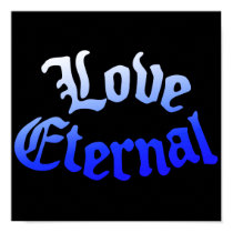 Blue Love Eternal Poster poster by ginismagic Blue Love Eternal Poster poster