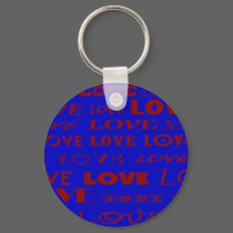 "Blue Love" keychain by Zoltan Buday