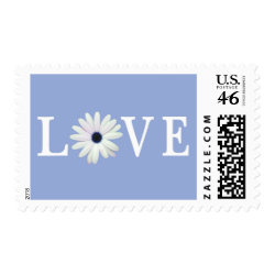 Blue Love stamps stamp