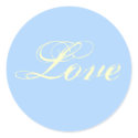 BLUE Love Stickers - Customized