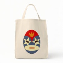 Blue Lucha Libre Mask Tote Bag