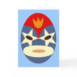Blue Lucha Libre Mask cards