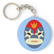 Blue Lucha Libre Mask Key Chains