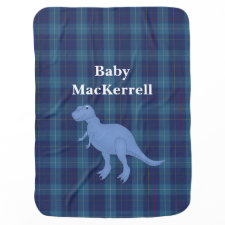 Blue MacKerrell Tartan Plaid Baby Blanket