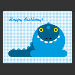 Blue Mad Dragon Birthday postcards