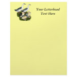 Blue Magpie Duck Family Letterhead Design
