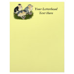 Blue Magpie Ducklings Letterhead Template