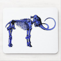 Blue Mammoth Skeleton mousepads by PastLives Blue Mammoth Skeleton mousepads