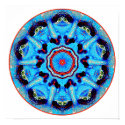 Blue Man Mandala Poster/ Print
