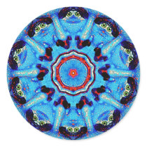Blue Man Mandala Stickers