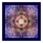 Blue Mandala Poster