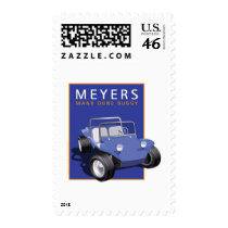 Blue Manx Buggy in Orange Frame postage by frengi Blue Manx Buggy in Orange Frame postage