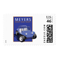 Blue Manx Buggy in Orange Frame postage by frengi Blue Manx Buggy in Orange Frame postage