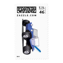 Blue Manx Side postage