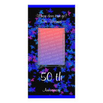 blue maple anniversary photo cards