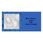 blue marble best wishes photo cards