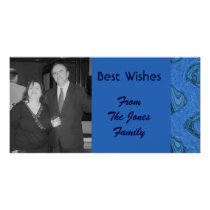 blue marble best wishes picture card
