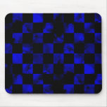 Blue marble Checkerboard Mouse Pads
