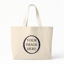 Blue marble circle frame template bags