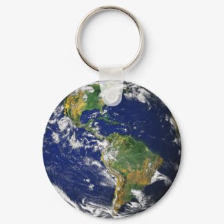 Blue Marble_Make Every Day Earth Day keychain