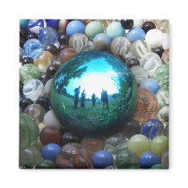 Blue Marble Surreal Reflections magnets