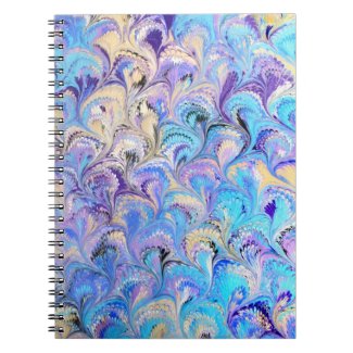 Blue Marbled Notebook