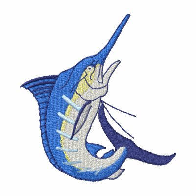 Blue Marlin Embroidered Hoodie Blue Marlin Embroidered Hoodie