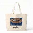 jumbotote - Blue Marlin Light Tote with Black W.L. Cate Logo