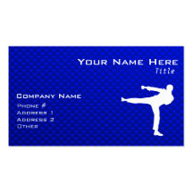 Blue Martial Arts Business Card Templates