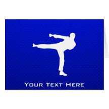 Blue Martial Arts Card