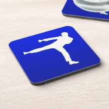 Blue Martial Arts Coasters